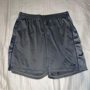 Champion Men's Athletic Shorts in Gray with Blue Accents